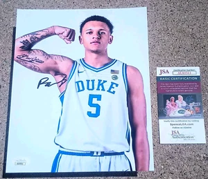 PAOLO BANCHERO SIGNIERT 8x10 Foto JSA COA Duke Blue Devils - Bild 1 von 2