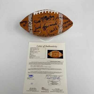Johnny Unitas 1962 Baltimore Colts Team Signed Football JSA COA - Image 1 of 4