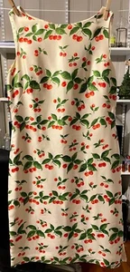 FREE SHIPPING - Cynthia Howie Maggy Boutique Silk Dress with Cherries Size 6 - Picture 1 of 5