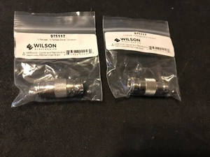 2 Qty Wilson Electronics 971117 N-Female to N-Female Barrel Connector Adapter - Picture 1 of 3