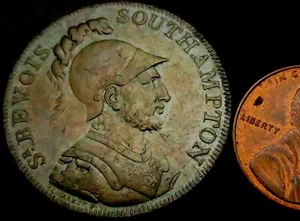 X012: 1791 Good Grade Conder Halfpenny - Sir Bevois, Southampton: D&H Hamps.89 - Picture 1 of 2