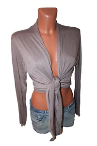 Bolero L XL 42/44/46 Schulterjäckchen Jacke zum binden Cardigan langarm offen - Bild 1 von 4