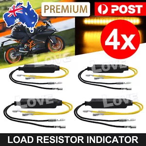 4X LED Load Resistor Motorcycle Turn Signal Indicator Flash Blinker Fix Error AU - Picture 1 of 9