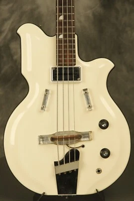 1964 National Val-Pro 85 Reso-Glass короткий масштаб бас белый - Изображение 1 из 4
