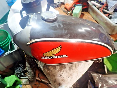 Tanque/tampa Honda XL250 1975 SL 250 gasolina/combustível/gasolina - Imagem 1 de 4
