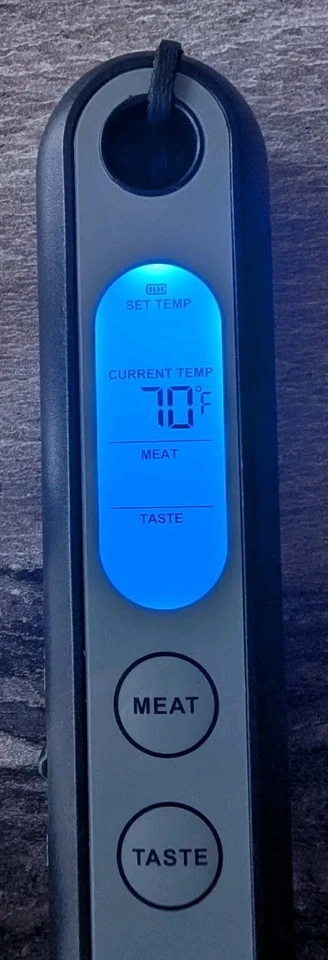 Taylor Digital Tenedor Carne Termómetro Barbacoa Ahumador Parrilla Temperatura Preestablecida 16" Vacaciones Foto 1 de 4
