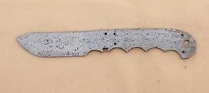 Raindrop Damascus Steel Custom Handmade Hunting Blade Blank For Fix Knife. - Picture 1 of 4