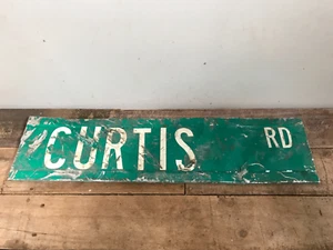 CURTIS RD Florida Aluminium Straßenschild grüne Farbe authentisch (nicht mehr produziert) - Bild 1 von 6