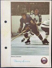 1971/72 Toronto Sun NHL Action Photo - Danny Lawson (Buffalo Sabres)