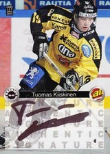2008-09 Finnish Cardset Signatures #TK Tuomas Kiiskinen