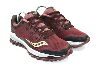 Zapatos para mujer Saucony Run Anywhere Everun granate para correr senderismo talla 8 Foto 1 de 4