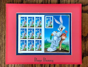 Estampillas de Scott #3137 1997 32c Bugs Bunny en montaje original Warner Bros nunca usadas - Imagen 1 de 4