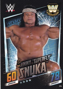 2015 Topps WWE 204 Jimmy Superfly Snuka Slam Attax Then Now Forever EX - Bild 1 von 1