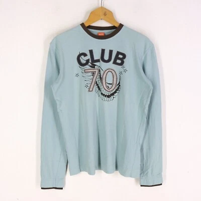 Camiseta HUGO BOSS Hombre Talla M Algodón Casual Cómoda Manga Larga Logo - Imagen 1 de 4