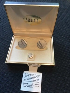 Swank Manschettenknöpfe mit Krawattenklammer Neu im Karton - Bild 1 von 5