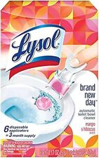 Lysol Automatic Toilet Bowl Cleaner Click Gel Mango Hibiscus 6 Count pack of 1