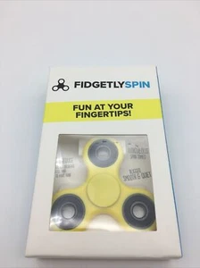 Fidgetly Spin Fidget Spinner - Yellow And Black - Rugged Smooth Quiet - NIB - Picture 1 of 2