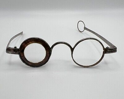 Antique 18th Century Revolutionary War Era Martins Margins Spectacles Eyeglasses • 60$