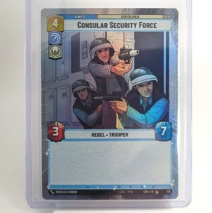 Star Wars Unlimited TCG - Consolar Security Force #312 Hyperspace Foil - Foto 1 di 2