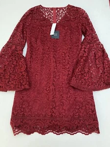 White House Black Market Damen-Minikleid rot Spitze neu mit Etikett Gr. 8 08 - Bild 1 von 4
