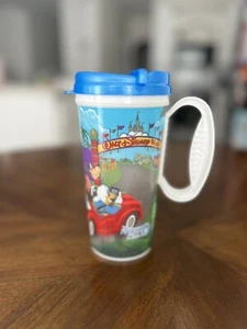 WALT DISNEY WORLD Parks Rapid Fill Hot Cold Refillable Souvenir Cup BLUE - Picture 1 of 3