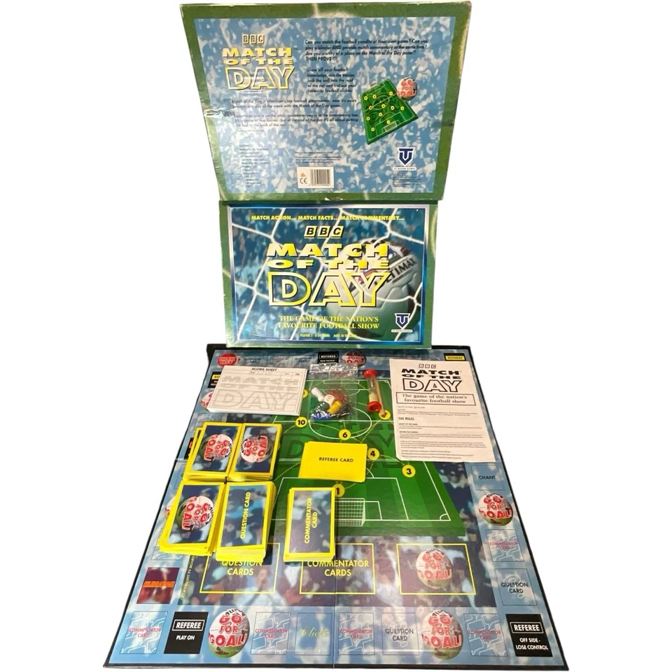 BBC Match of the Day Board Game 1997 Football Trivia CIB TV Board Games Vtg - Image 1 of 4