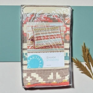 Martha Stewart Collection Silver City Stripe Standard Pillow Sham Quilted - Bild 1 von 9