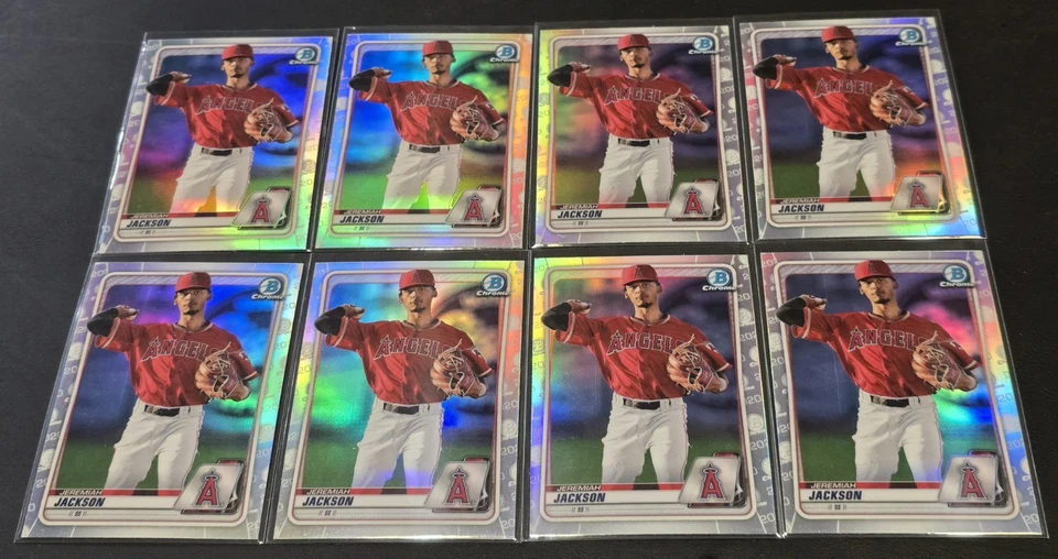 (8) JEREMIAH JACKSON RC 2020 Bowman Chrome All Refractor #BD-169 LA ANGELS - Image 1 of 1