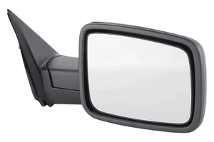 FIT 2013 2014 2015 2016 RAM TRUCK MIRROR MANUAL W/TEXT BLACK RIGHT PASSENGER - Picture 1 of 2