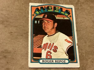 1972 Topps High Number #541 Roger Repoz Card California Angels - Very Good - - Picture 1 of 2
