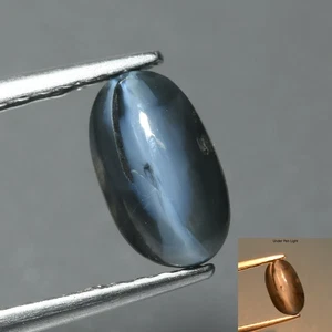 1.02 Ct Oval Cut 7.2 x 4.2 MM Green To Grayish Purple Alexandrite Cat's Eye - Picture 1 of 5