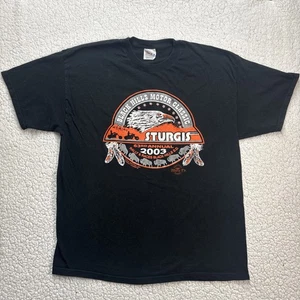 Vintage 2003 Sturgis Black Hills Motor Classic T-Shirt Double Sided XL - Bild 1 von 8