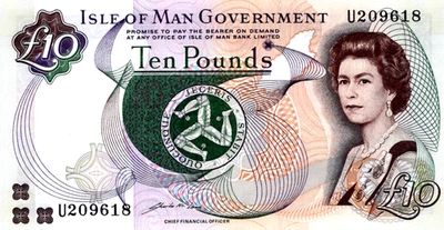 Isle of Man 10 Pounds 1998 " UNCIRCULATED " Pick # 44a - Image 1 of 3