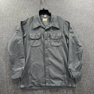 Vintage Levi's Panatela Jacket Mens X-Large Gray Button Front Shirt Jacket 70s - Picture 1 of 8