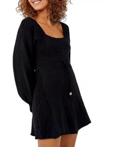 Free People Emmaline Pullover Minikleid schwarz Größe L 400193 - Bild 1 von 4