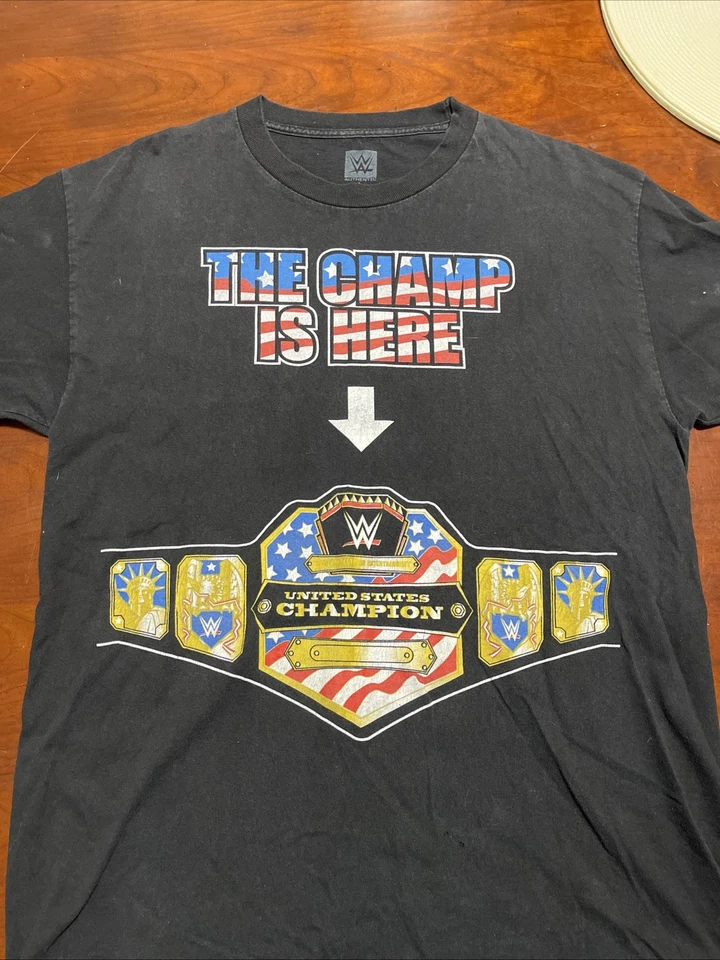 Vintage WWE John Cena T-Shirt Men’s Large The Champ Is Here United States Title - Image 1 of 4