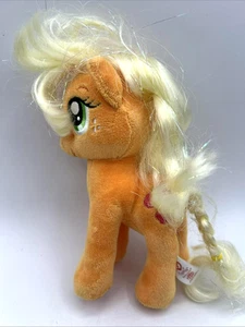 My Little Pony Applejack Plüsch TY Sparkle 7 Zoll blonde Haare Zopf 2015 Hasbro - Bild 1 von 8