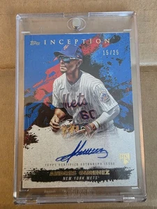 2021 Topps Inception - Rookie Autograph Andres Gimenez #RESA-AG /25 (AU, RC) - Picture 1 of 2
