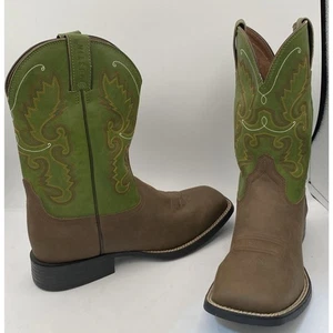 Justin Hombres Botas de Vaquero Estilo 11 D JB1117 Cuero Marrón NUEVAS - Imagen 1 de 9