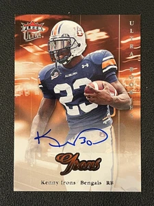 Kenny Irons 2007 Fleer Ultra Variation Auto 246 Rookie RC Bengals - Picture 1 of 1