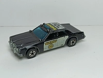 HOT WHEELS 1977 SHERIFF 701 PATROL CAR MADE IN HONG KONG CONDIZIONI COME FOTO - Immagine 1 di 4