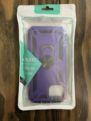 Yiakeng iPhone 13 Case with HD Protective Case with Ring Stand, Purple - Image 1 of 3