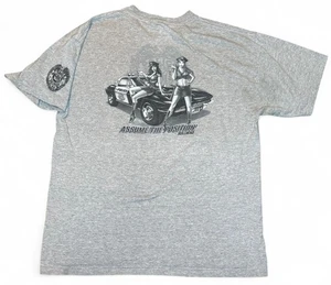 Vintage Y2K Bullhead Men’s Short Long Sleeve T Shirt XL Women Pinup Cops Jnco - Picture 1 of 7