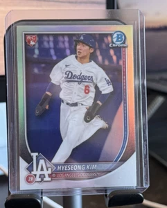 2025 Bowman Chrome Hyeseong Kim Red Rookie Redemption #91 Los Angeles Dodgers - Picture 1 of 2