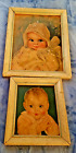VTG BABY GIRL BABY BOY ARTOGRAPH PICTURES 1950s