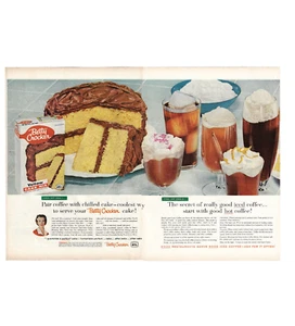 Betty Crocker Cake Mix Print Ad Vintage Advertisement Food Advertising 1958 - Picture 1 of 3