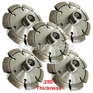 5PK 4" x .250" V-shaped Crack Chaser for Concrete & Asphalt 5/8"-11 Arbor - Picture 1 of 2