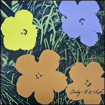 ANDY WARHOL * Flowers * lithograph * limited # xx/2400 CMOA signed - Bild 1 von 4