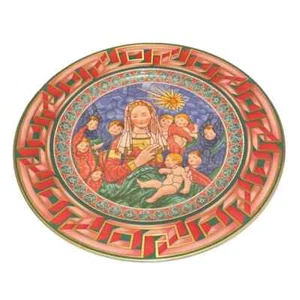 Versace  Rosenthal Christmas Plate 2001   "God is Born" Made in Germany - Picture 1 of 2