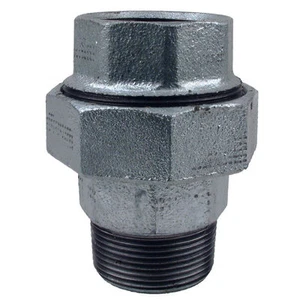 1/2" Union Male/Female Galvanised Malleable Iron Pipe Fitting BSP - Bild 1 von 1